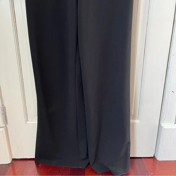 Eliza J Sequin Fringe Long Sleeve Jumpsuit Black 8 Evening Black Tie - Picture 6 of 14